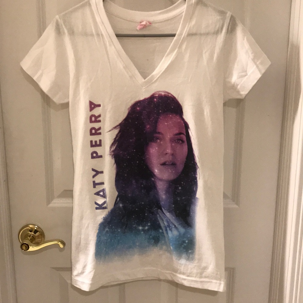 WHITE KATY PERRY V NECK
